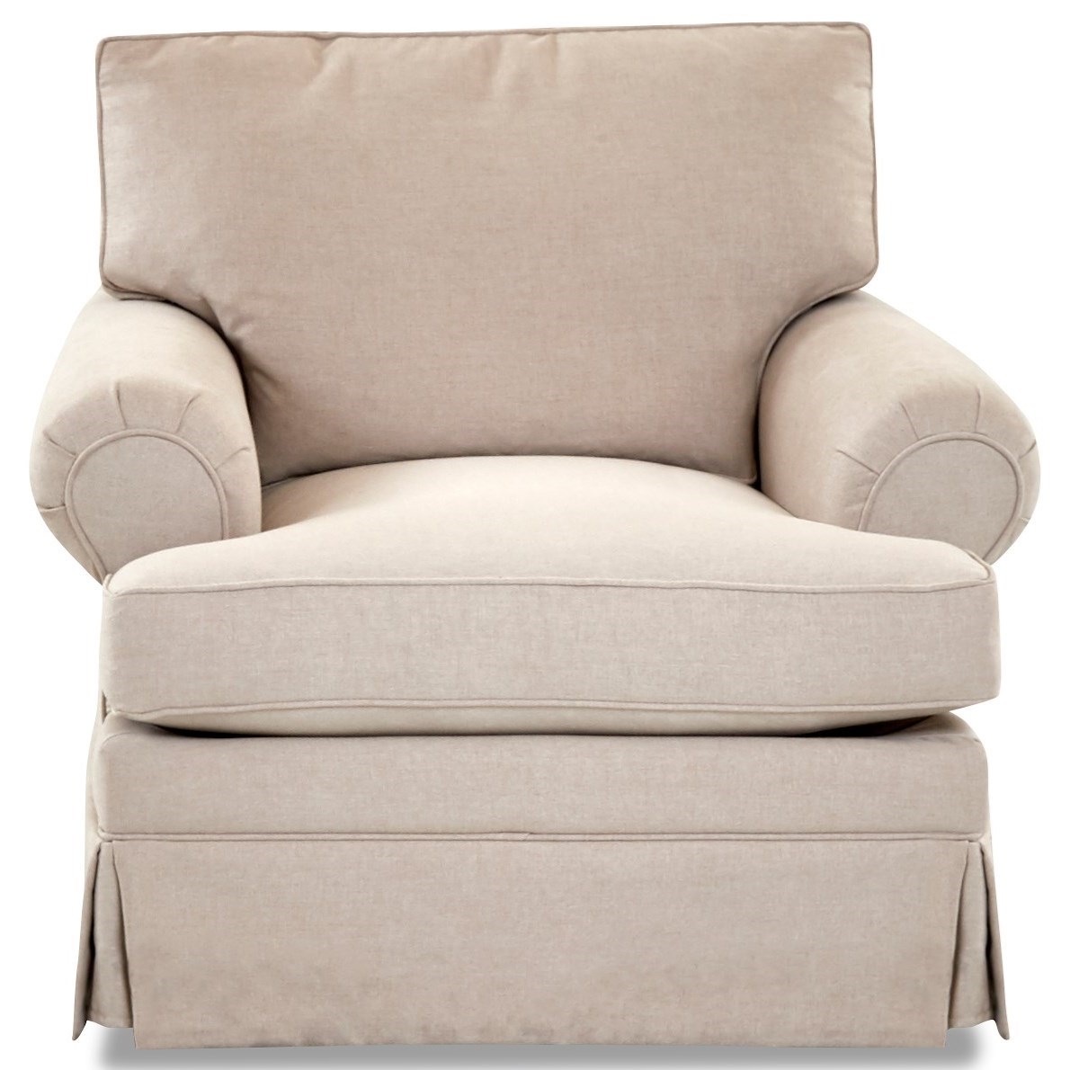 Klaussner Carolina Casual Swivel Chair Sheely's Furniture & Appliance